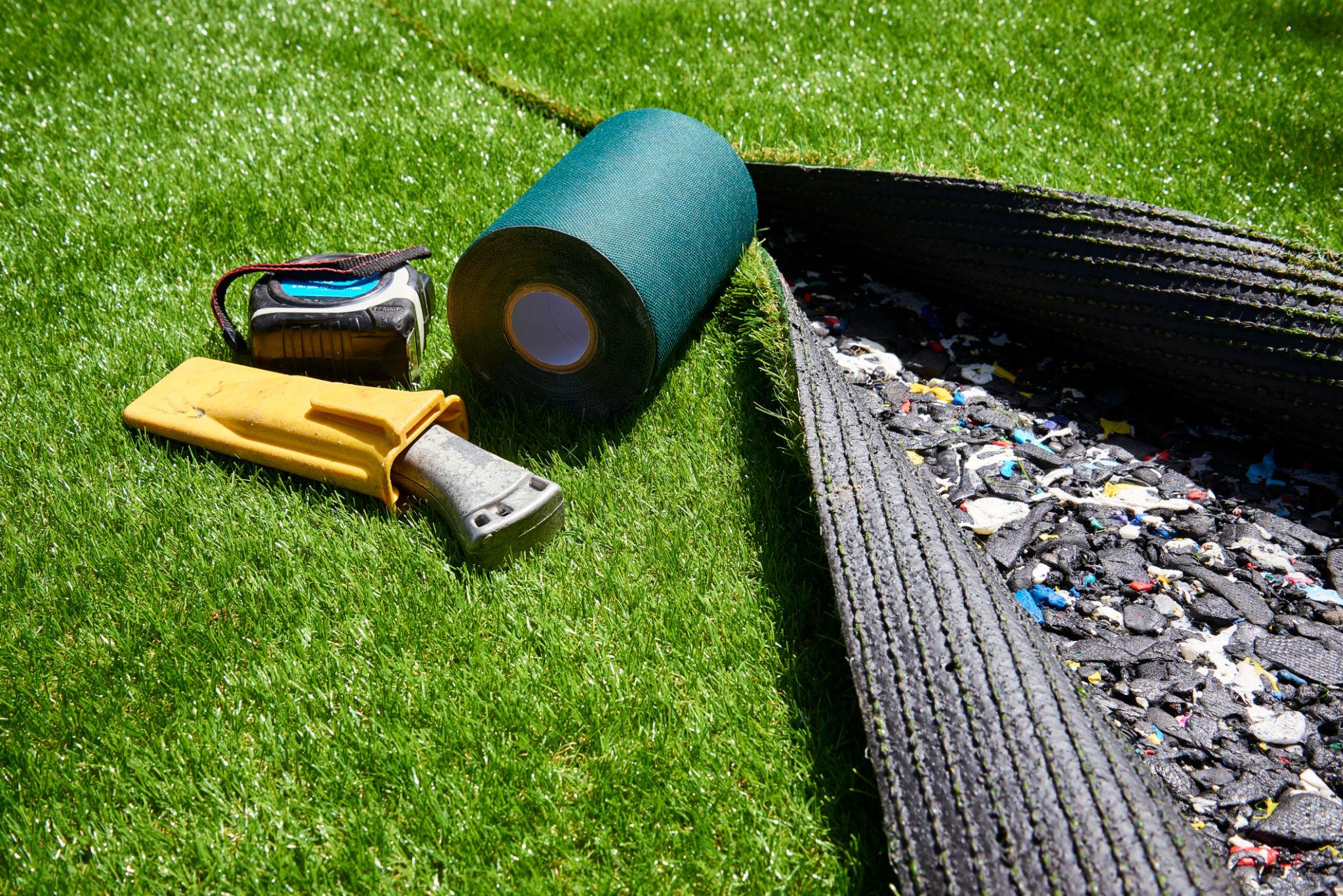 Joining Two Pieces of Artificial Grass